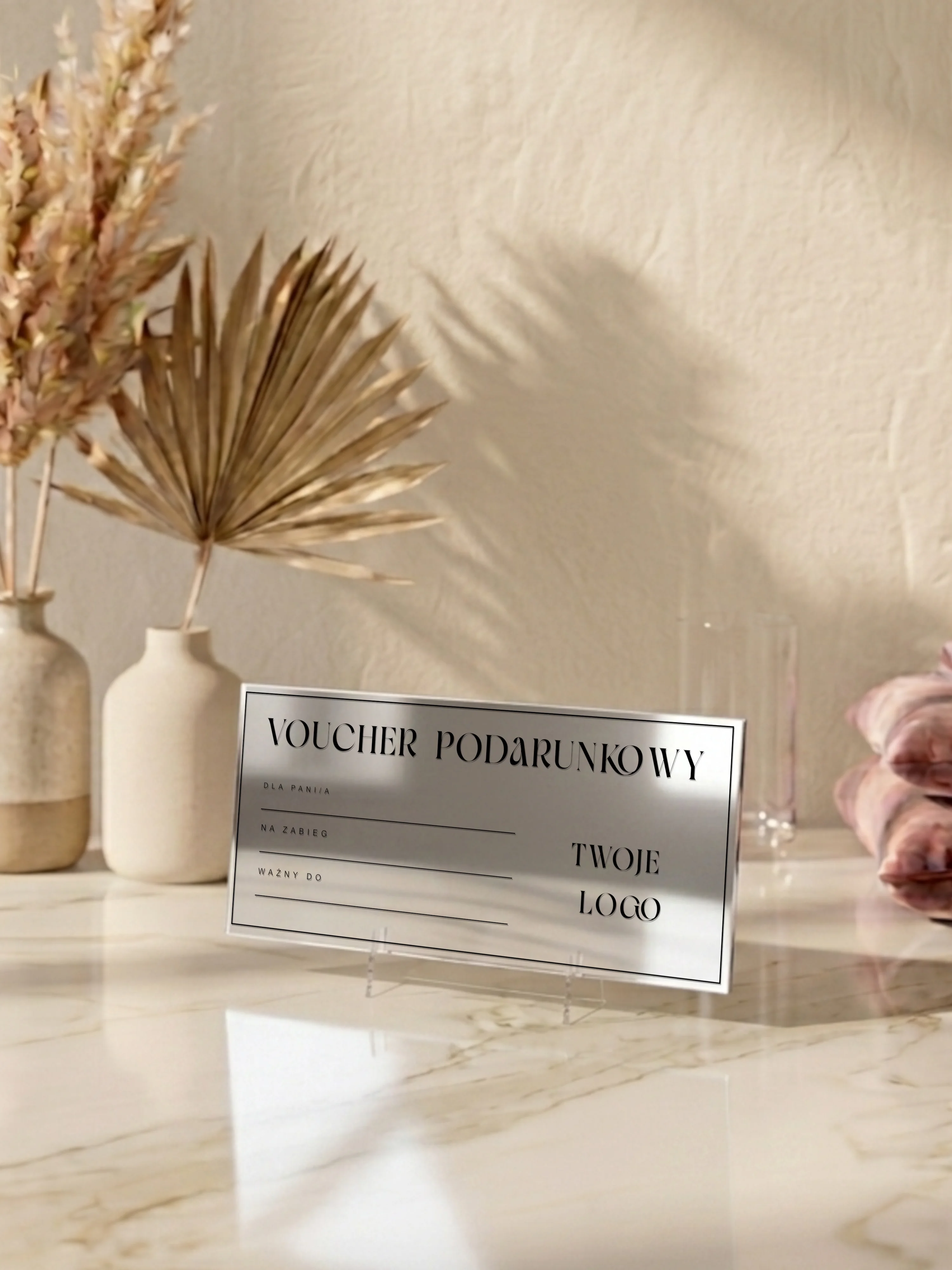Plexi z nadrukiem UV – Voucher | Manufaktura Chaosu