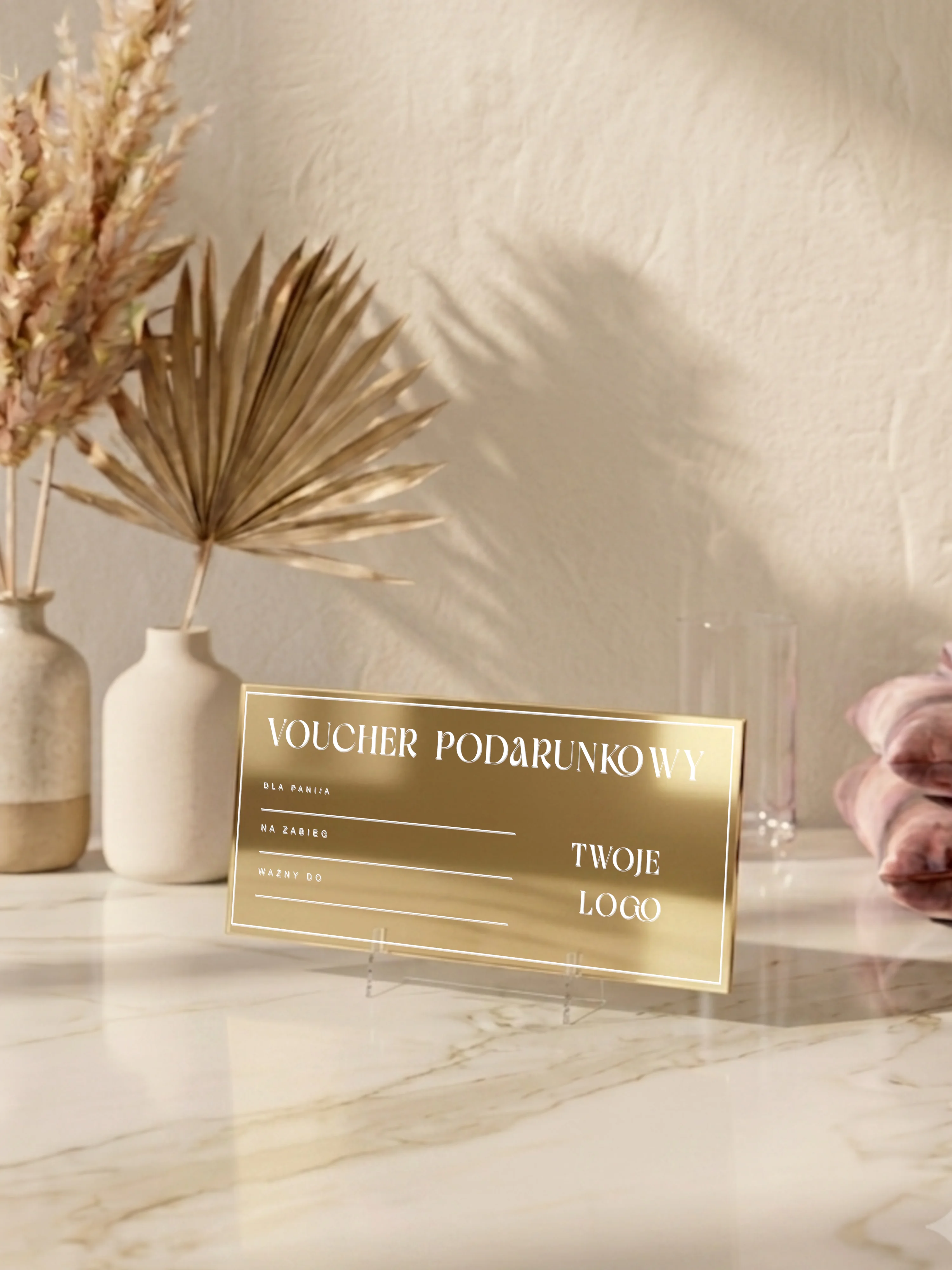 Plexi z nadrukiem UV – Voucher | Manufaktura Chaosu